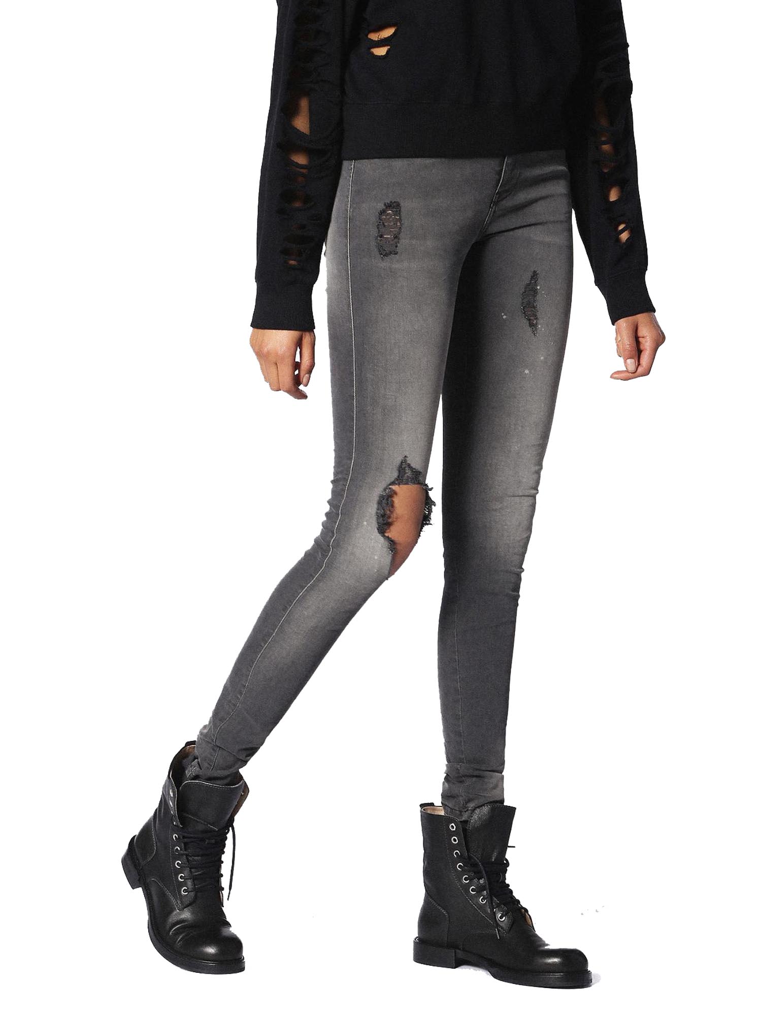 diesel skinzee high waist skinny jeans